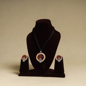 Buy Handmade GS Jute Fabart Necklace Set Online