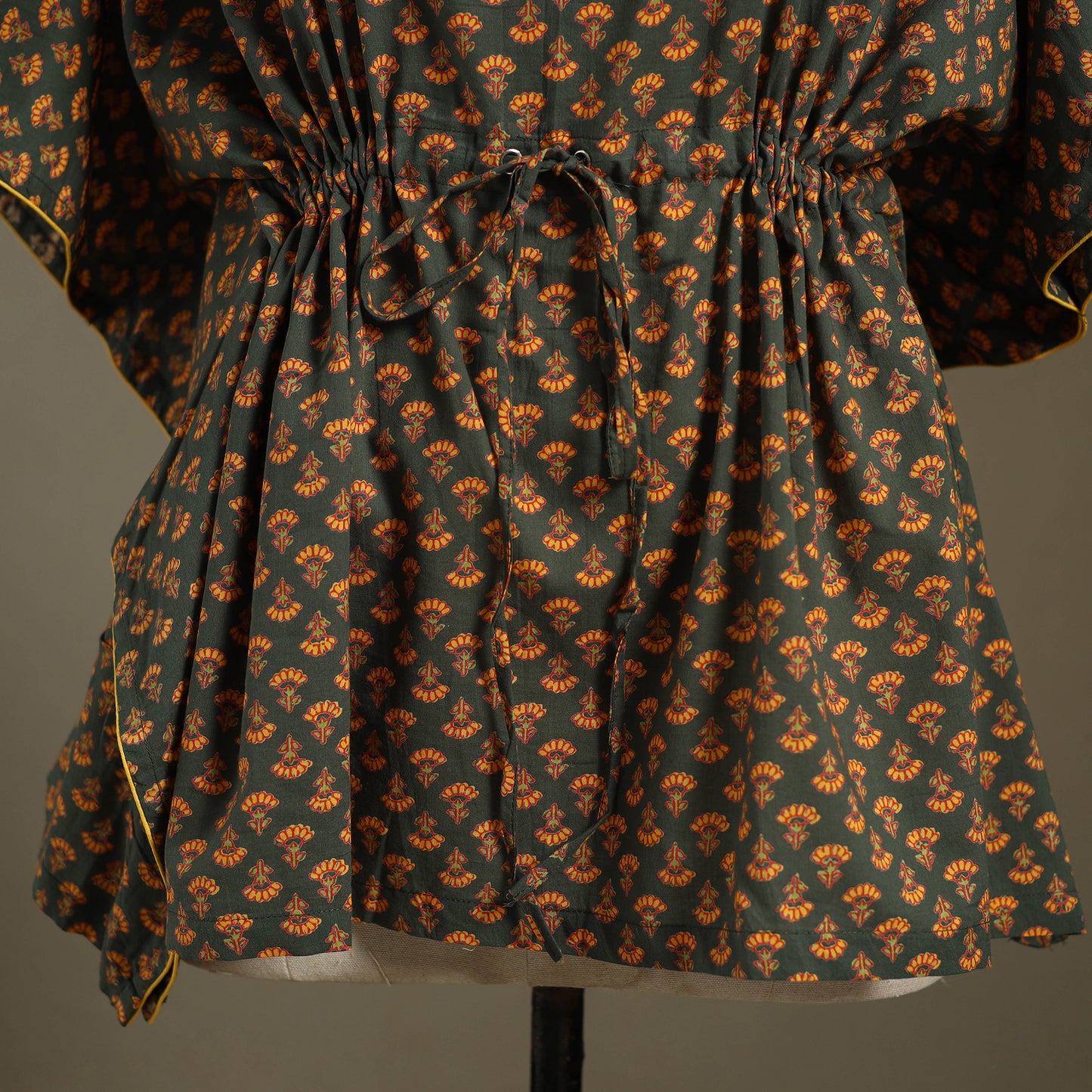 Sanganeri Block Print Cotton Kaftan (Short)