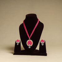 Buy Handmade GS Jute Fabart Necklace Set Online