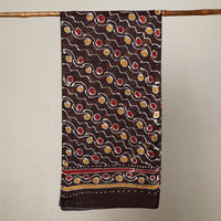 Brown - Hand Batik Printed Mul Cotton Stole 37