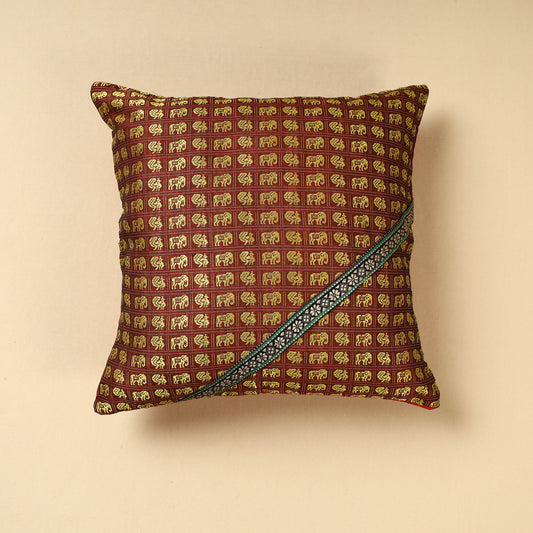 Yellow - Khun Weave Cotton Cushion Cover (16 x 16 in)