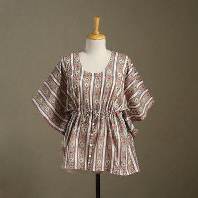 Sanganeri Block Print Cotton Kaftan (Short)