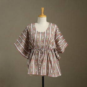 Sanganeri Block Print Cotton Kaftan (Short)