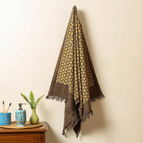 block printed towel