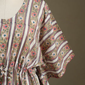 Sanganeri Block Print Cotton Kaftan (Short)