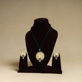 Buy Handmade GS Jute Fabart Necklace Set Online