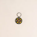 Handpainted Mandala Art Wooden Keychain 96