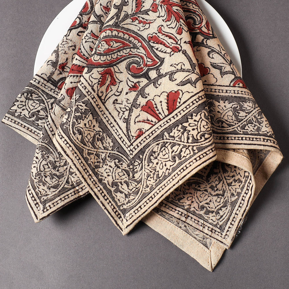 block printed napkins