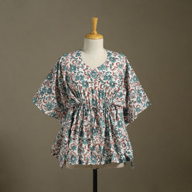 Sanganeri Block Print Cotton Kaftan (Short)