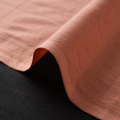 Brown Prewashed Plain Dyed Cotton Fabric