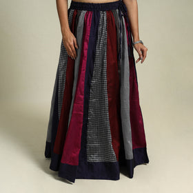 Buy Multicolor Khun Patchwork 24 Kali Cotton Long Skirt