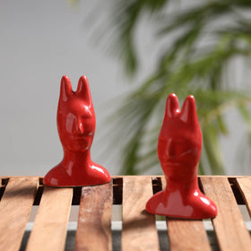  Handcrafted Ceramic Toys (Set of 2) 