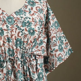 Sanganeri Block Print Cotton Kaftan (Short)