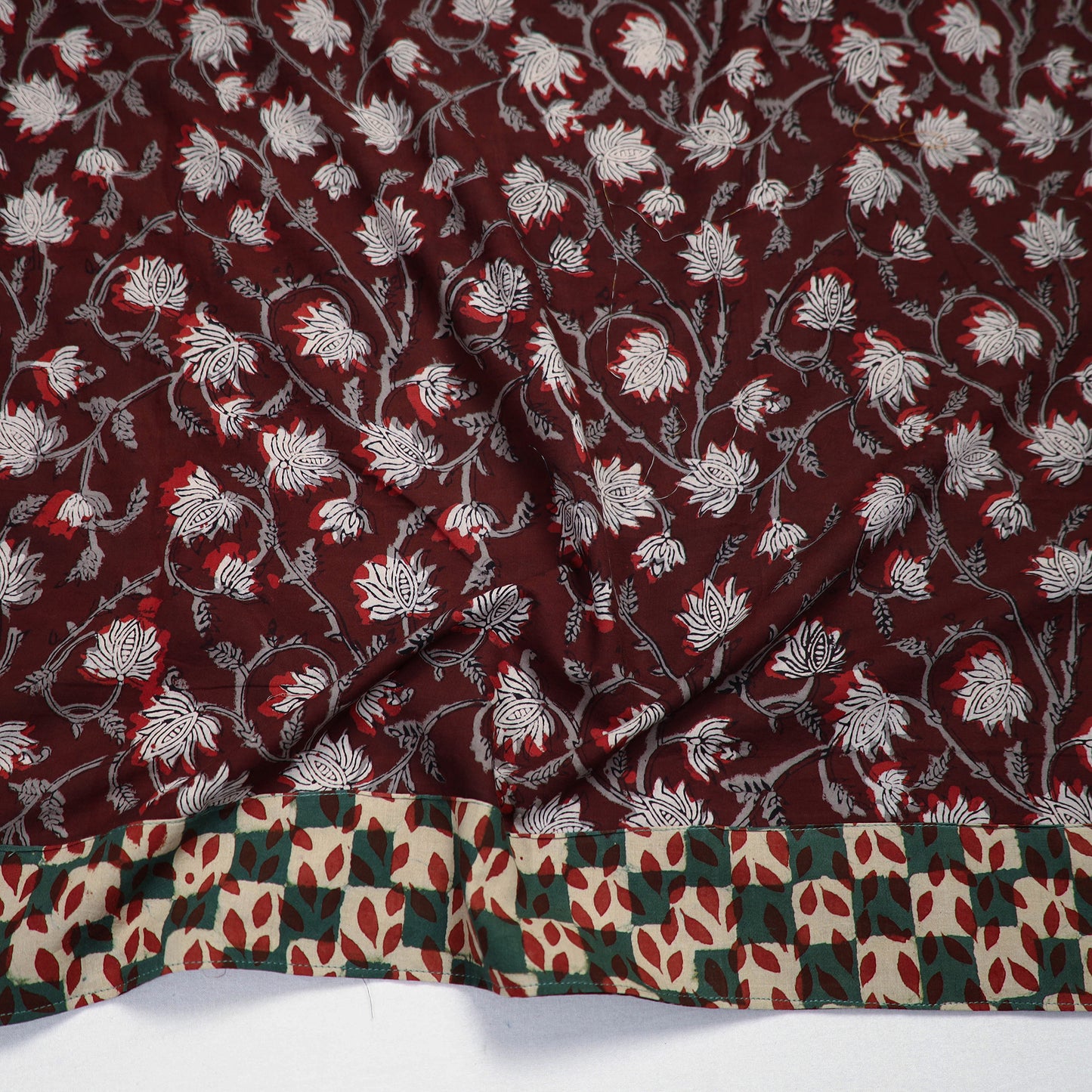 Block Printed Cotton Bagru Blouse Piece 30