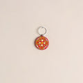 Handpainted Mandala Art Wooden Keychain 48