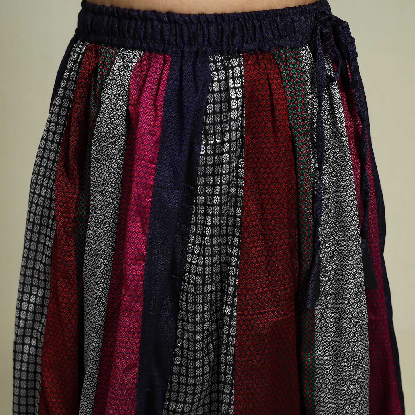 Buy Multicolor Khun Patchwork 24 Kali Cotton Long Skirt