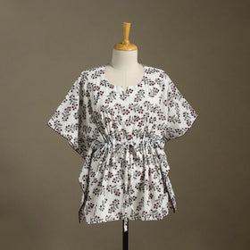 Sanganeri Block Print Cotton Kaftan (Short)