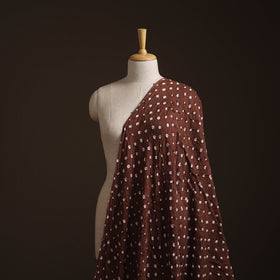 Brown - Kutch Tie-Dye Cotton Bandhani Fabric 02