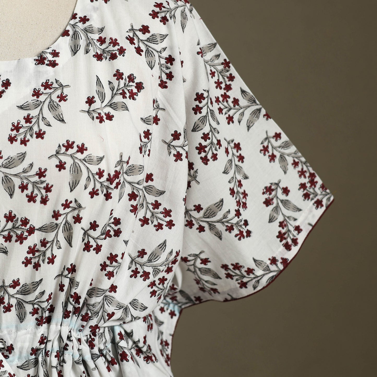 Sanganeri Block Print Cotton Kaftan (Short)