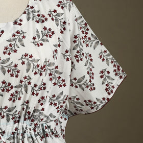 Sanganeri Block Print Cotton Kaftan (Short)