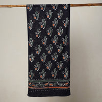 Black - Hand Batik Printed Mul Cotton Stole 24