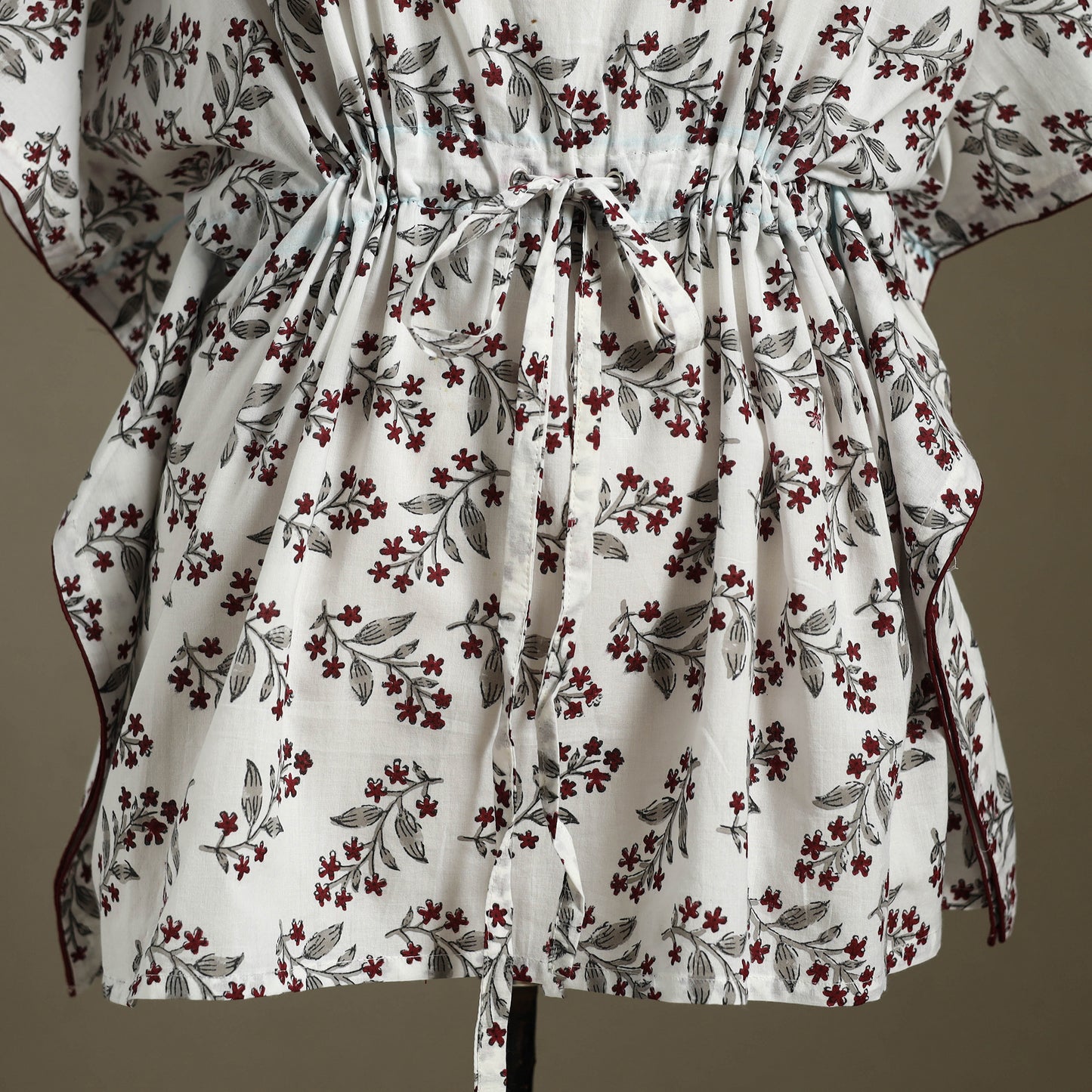 Sanganeri Block Print Cotton Kaftan (Short)