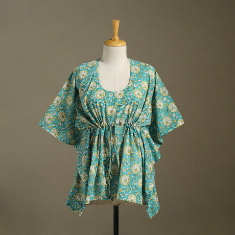 Sanganeri Block Print Cotton Kaftan (Short)