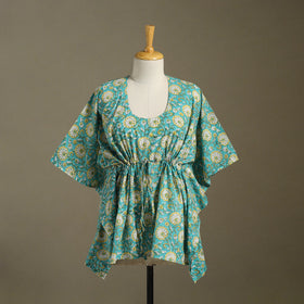 Sanganeri Block Print Cotton Kaftan (Short)