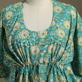 Sanganeri Block Print Cotton Kaftan (Short)
