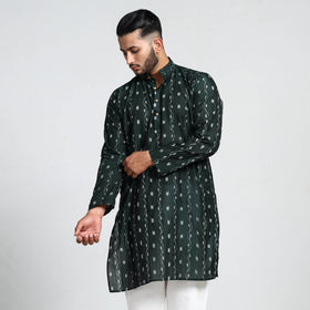Buy Sambalpuri Ikat Weave Cotton Men Long Kurta Online at iTokri.com