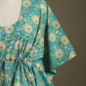 Sanganeri Block Print Cotton Kaftan (Short)