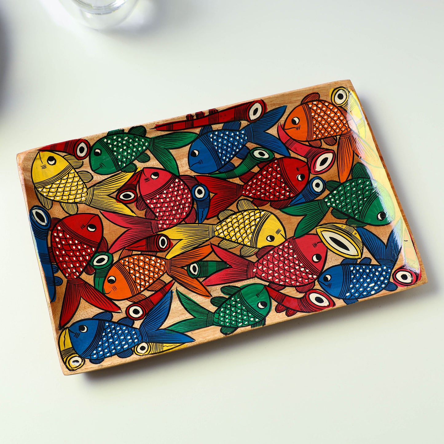 Hand Painted Wooden Tray