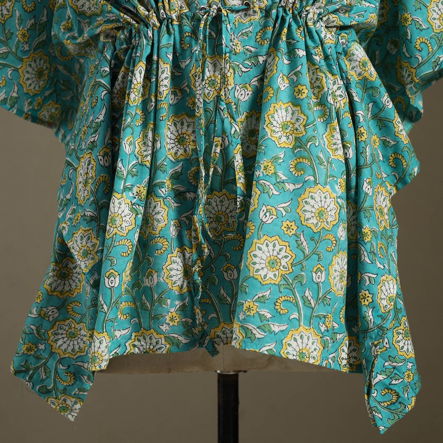 Sanganeri Block Print Cotton Kaftan (Short)