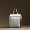 White Handmade Cotton Shopping Hand bag