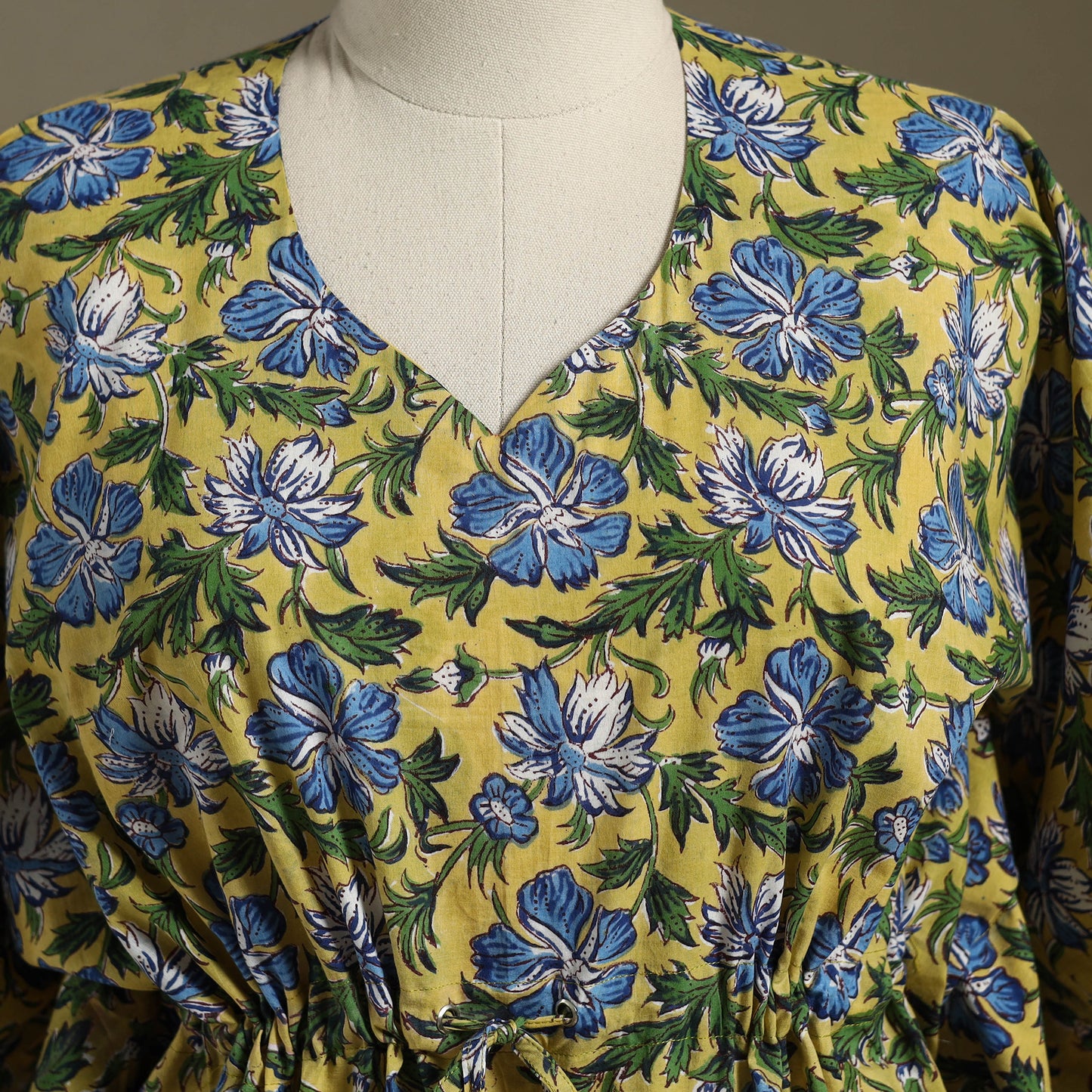 Sanganeri Block Print Cotton Kaftan (Short)