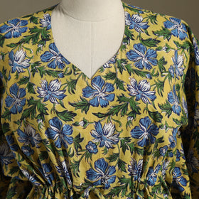 Sanganeri Block Print Cotton Kaftan (Short)