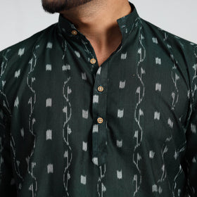 Buy Sambalpuri Ikat Weave Cotton Men Long Kurta Online at iTokri.com