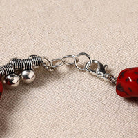 Handmade German Silver Beaded Bracelet 05