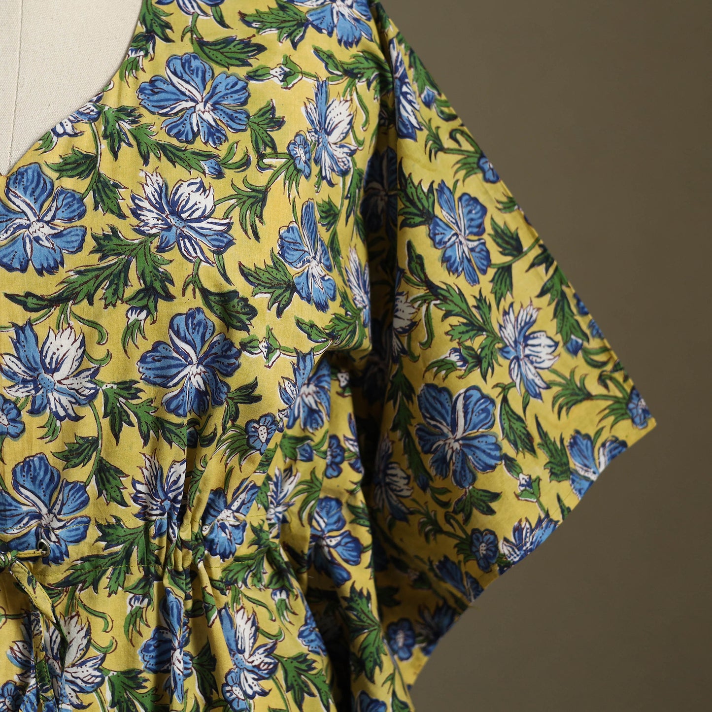 Sanganeri Block Print Cotton Kaftan (Short)