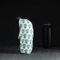 Blue Handmade Cotton 1L Water Bottle Cover