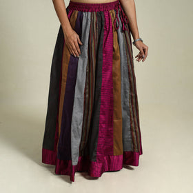Buy Multicolor Khun Patchwork 24 Kali Cotton Long Skirt