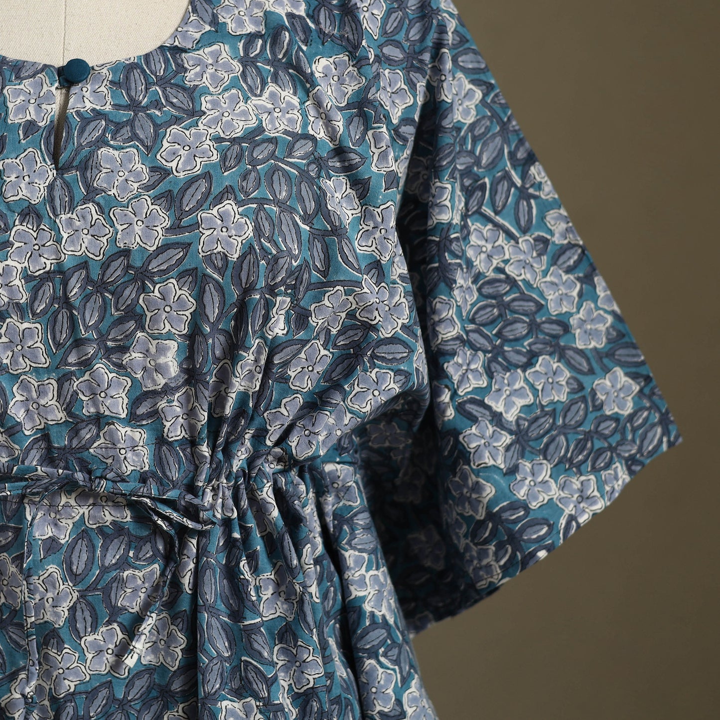 Sanganeri Block Print Cotton Kaftan (Short)