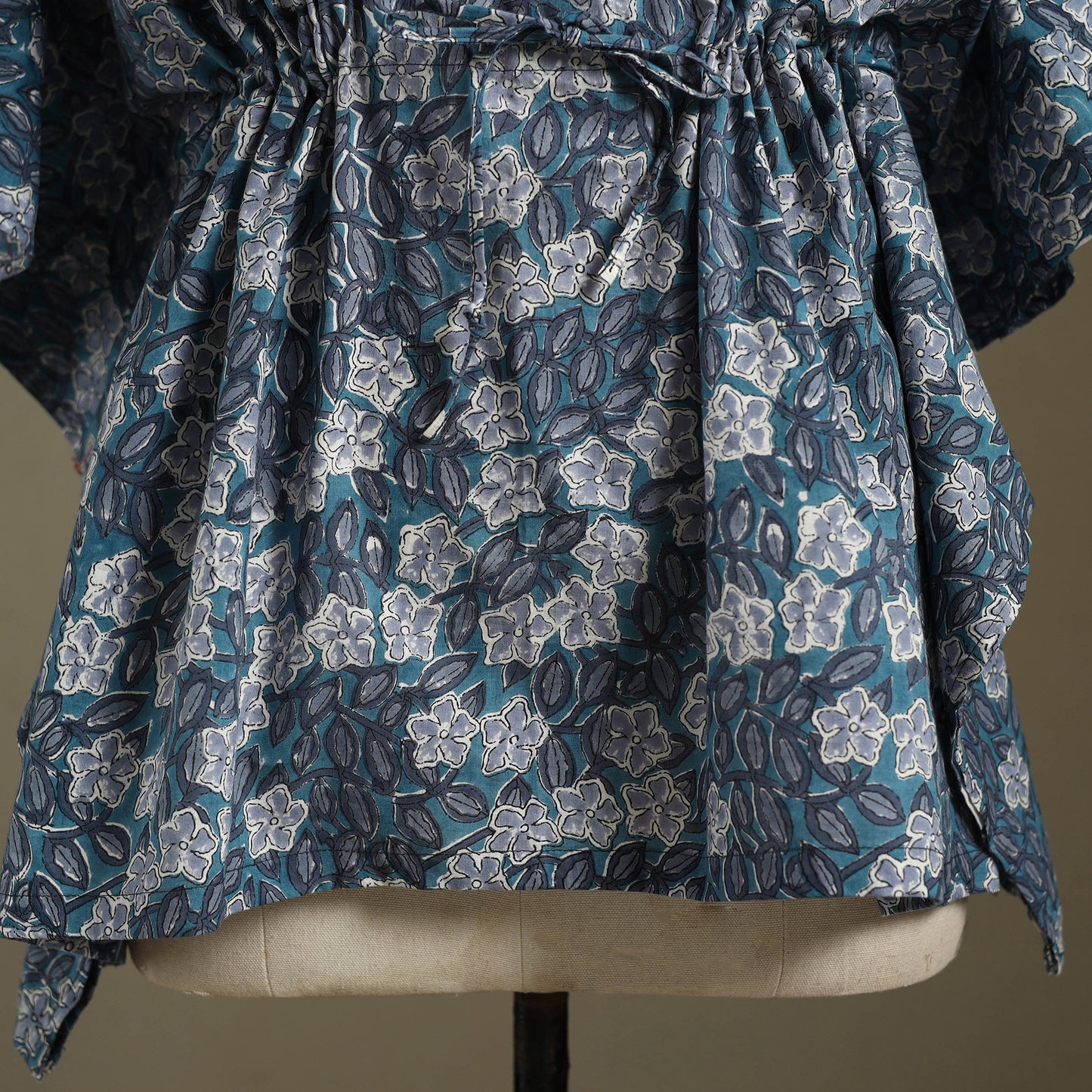 Sanganeri Block Print Cotton Kaftan (Short)
