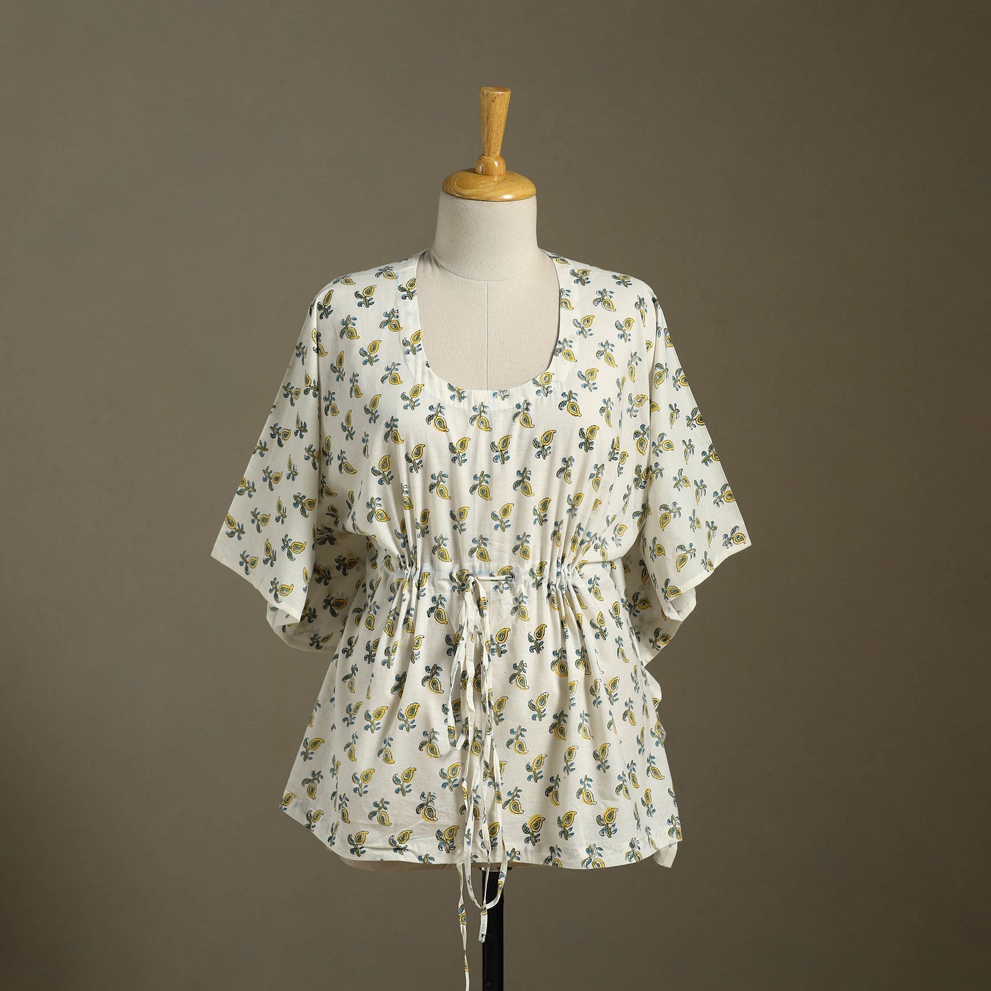 Sanganeri Block Print Cotton Kaftan (Short)