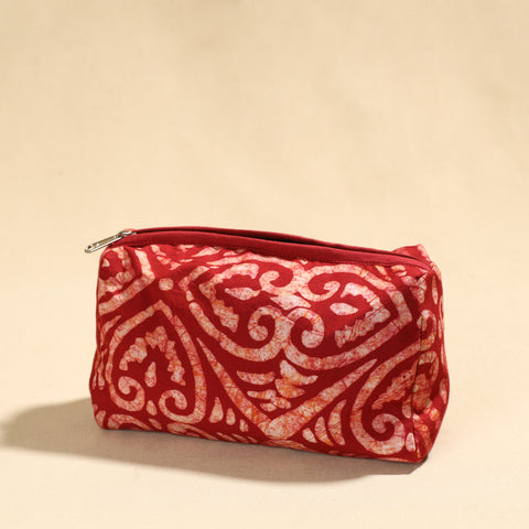  Hand Batik Printed Cotton Toiletry Pouch 02 