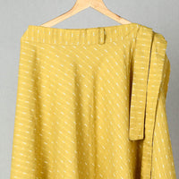 Yellow - Jacquard Cotton Wrap Around Skirt 01