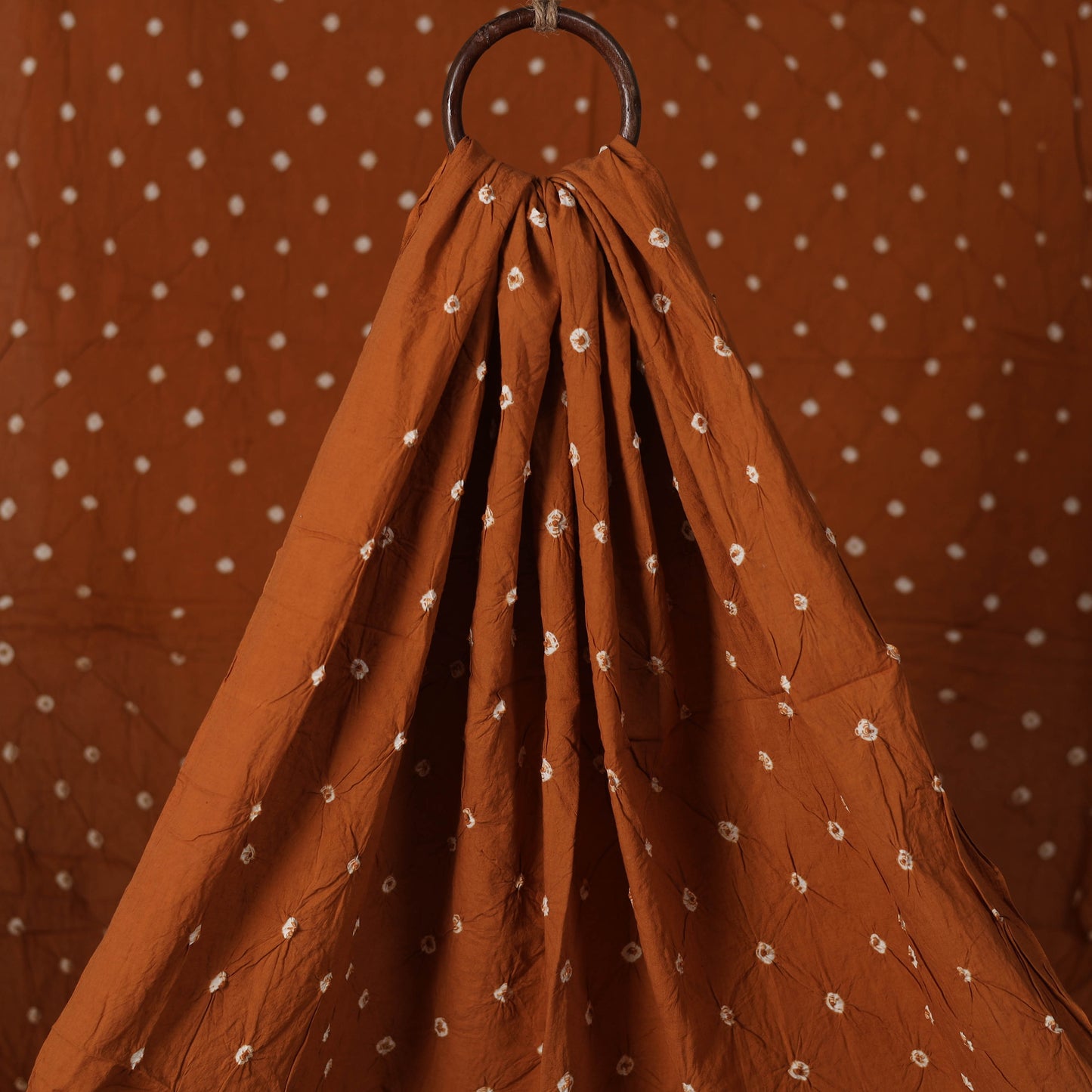 Kutch Bandhani Tie-Dye Pure Mul Cotton Fabric 32