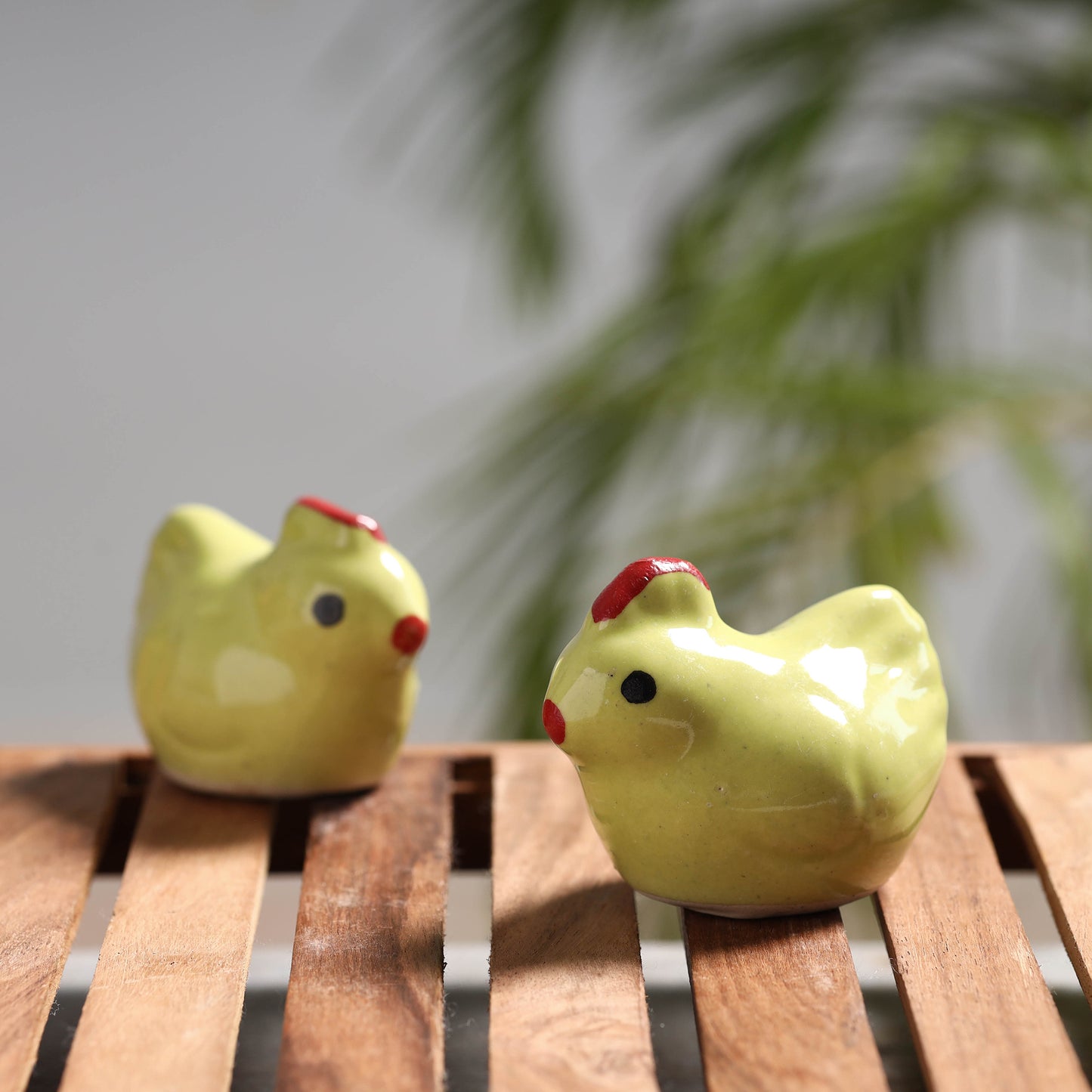 Cock - Handcrafted Ceramic Toys (Set of 2)