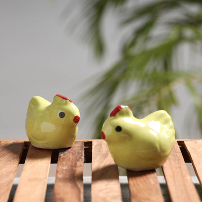 Cock - Handcrafted Ceramic Toys (Set of 2)