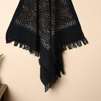 Black - Handloom Block Printed Cotton Bindaas Towel 19